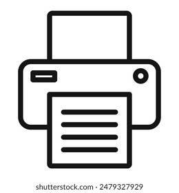 Office Print Icon Perfect for Document Printing