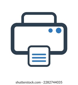 Office print icon.page (vector illustration)