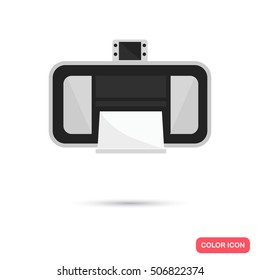 Office printer color flat icon