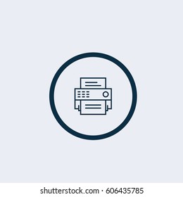 Office printer copier icon