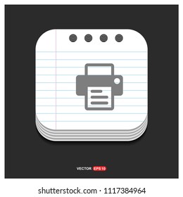 Office printer icon - Free vector icon