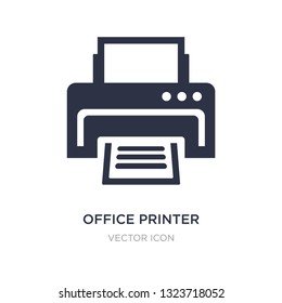 office printer icon on white background. Simple element illustration from Technology concept. office printer sign icon symbol design.