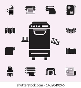 office printer icon. Print house icons universal set for web and mobile