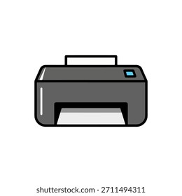 Symbol für Office-Drucker, mit dem physische Dokumente, Berichte, Verträge und Papiere in einer Unternehmensumgebung ausgegeben werden.