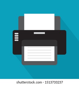 office printer icon- vector illustration