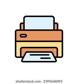 Office Printer Icon Vector Illustration