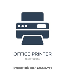office printer icon vector on white background, office printer trendy filled icons from Technology collection, office printer vector illustration