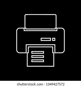 Office Printer icon vector - Printer sign