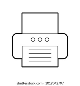 office printer isolated icon