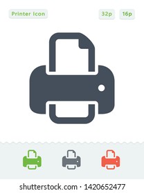 Office Printer - Sticker Icons. A professional, pixel-aligned icon.