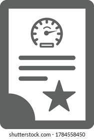 Icono de archivo de proyecto de Office / color gris