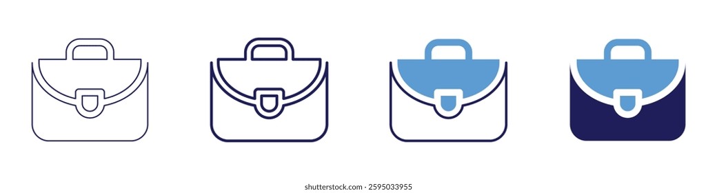 Office project tracking icon in 4 different styles. Thin Line, Line, Bold Line, Duotone. Duotone style. Editable stroke.