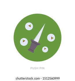 Office push pin icon - From Map, Navigation