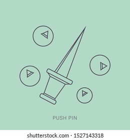 Office push pin icon - From Map, Navigation