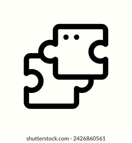 oficina, icono del rompecabezas, icono aislado en fondo claro, perfecto para el sitio web, blog, logotipo, diseño gráfico, medios sociales, interfaz de usuario, aplicación móvil