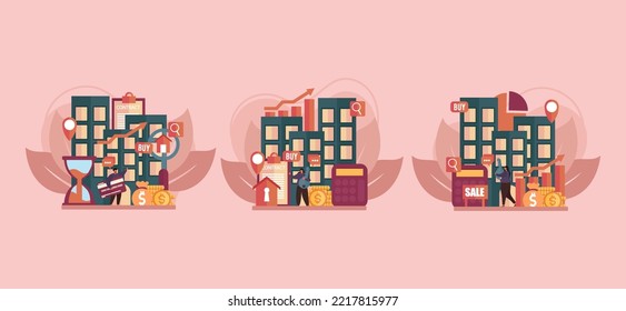 Office Real Estate Flat Design