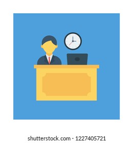 office  reception  time 