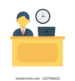 office  reception  time 