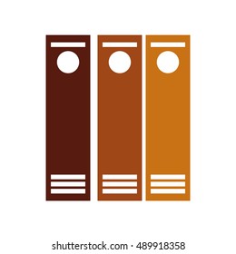 office records document icon vector illustration design