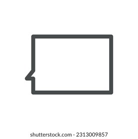 Office related icon outline and linear vector.