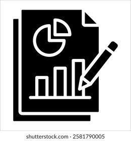 Office Report Icon Element For Design