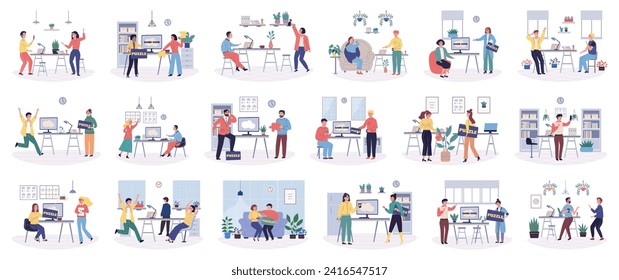 Office rest vector illustration. The office rest concept highlights value creating peaceful and rejuvenating workplace Finding moments rest and relaxation in office promotes sense simplicity and calm