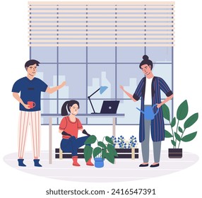 Office rest vector illustration. Finding simplicity and tranquility in office rest areas enhances overall employee experience and satisfaction Taking breaks for fun and entertainment in workplace