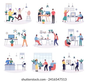 Office rest vector illustration. Incorporating fun activities into office rest areas enhances employee enjoyment and satisfaction Engaging in recreational activities during breaks fosters sense
