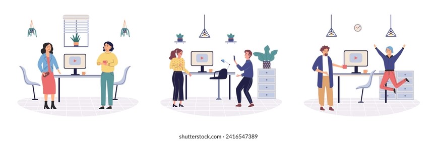 Office rest vector illustration. Taking breaks for rest and enjoyment in office contributes to overall job satisfaction Engaging in recreational activities during office rest breaks enhances employee