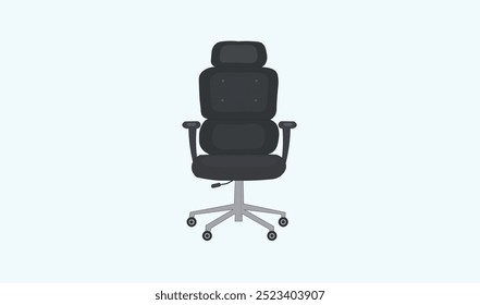 Office rolling chair premium vector design for use.