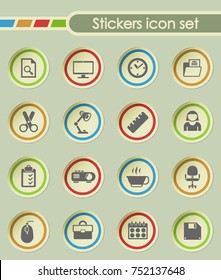 office round sticker icons for your creative ideas