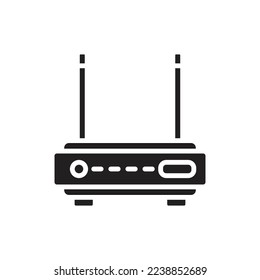 Office Router Filled Icon Vector illustration