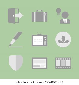 Office routine and management icons.