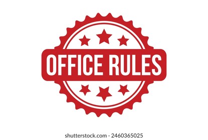 Office Rules Gummi Grunge Stempelsiegel Vektorgrafik