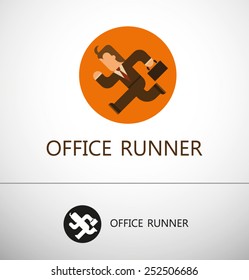 Office Runner, Man, vector