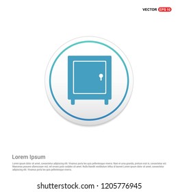 Office safe icon Hexa White Background icon template - Free vector icon
