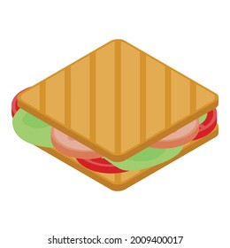 Office sandwich icon. Isometric of office sandwich vector icon for web design isolated on white background