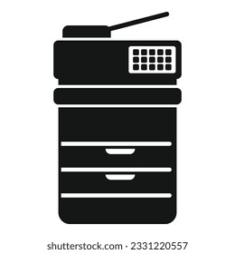Office scanner icon simple vector. Digital print. Service copy
