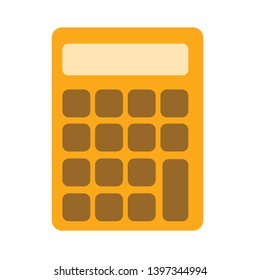 Office, school electronic calculator icon. Simple illustration of office, school electronic calculator vector icon for web