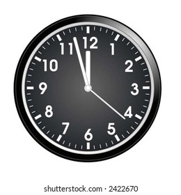 Office, school, or home wall clock - VECTOR