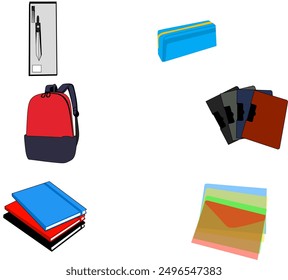 office and school stationery vector