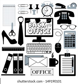 Office set abstract background.