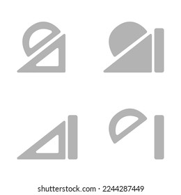 office set icon, vector illustration