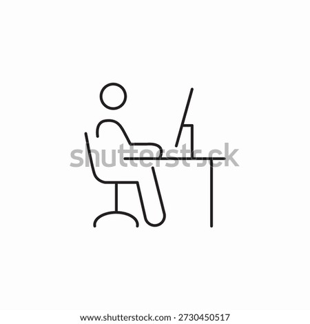 office setup icon sign vector
