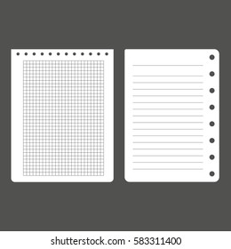 Office sheets of pper for web design