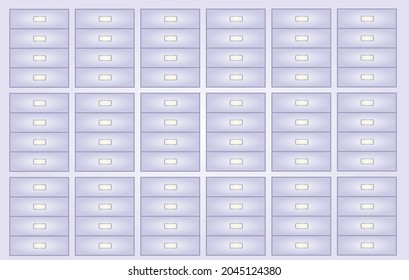 Office shelves archive. vector illustration