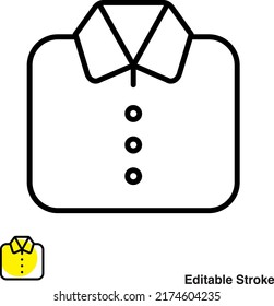 Office Shirt Vector Line Icon