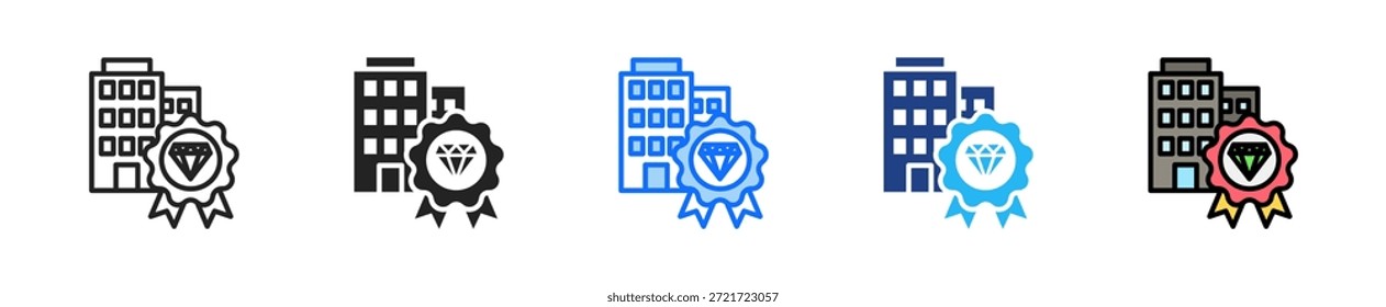Office Signage Icon Set Multiple Style Collection