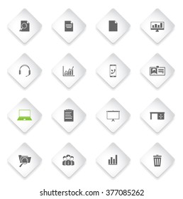 Office  simply icons web and user interface