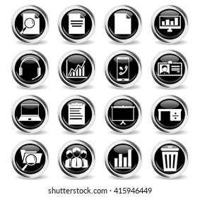 Office  simply icons web and user interface